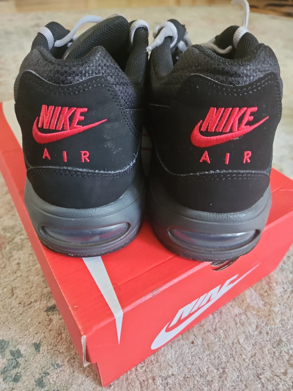 Size 14 - Nike Air Max Command Black Dark Grey With Box